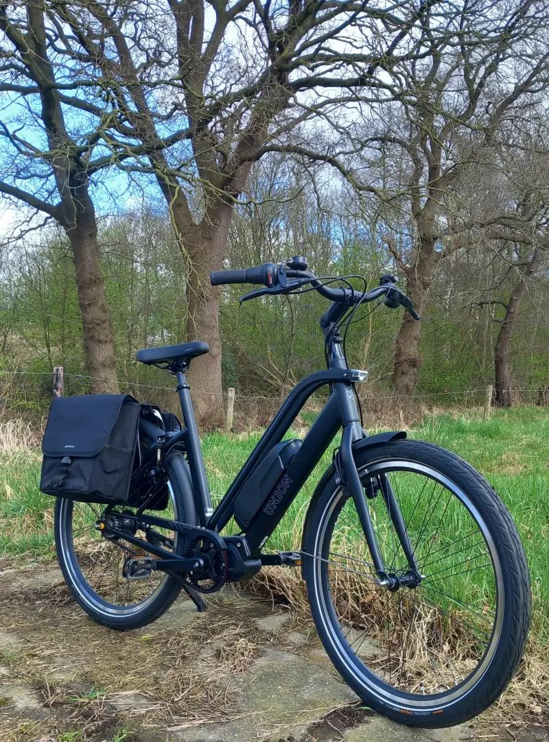 Een foto van de Union E-lite H8 e-bike van E-verhuur Koldeweij