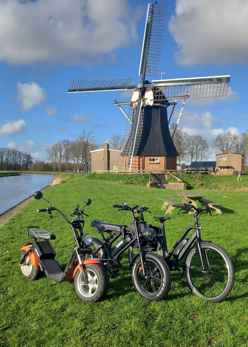 Foto van het assortiment van E-verhuur Koldeweij voor een molen